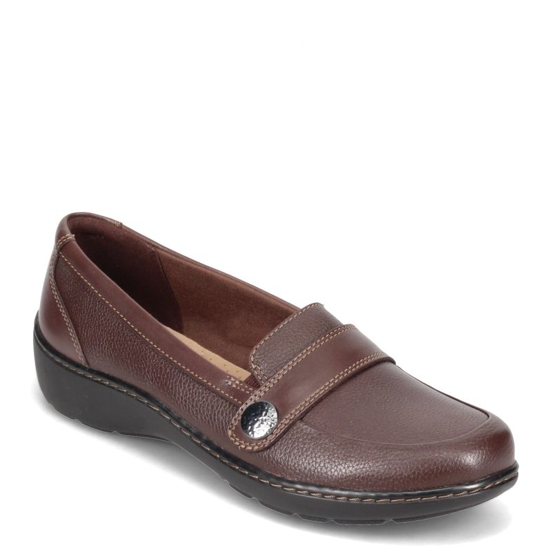 26155782 Womens Clarks Cora Daisy Slip On Brown