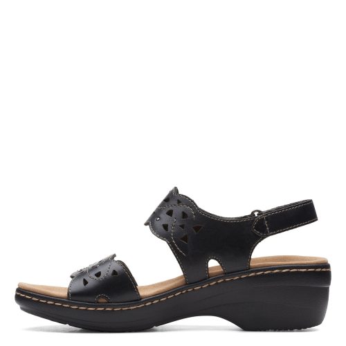 26158252 Womens Clarks Merliah Dove Sandal Black 3