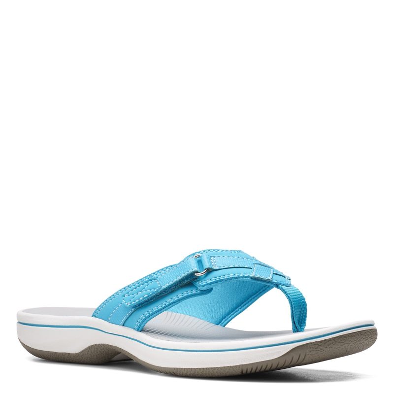 26158714 Womens Clarks Breeze Sea Sandal Aqua 4c1e80b5 6708 41a4 ade1 ea388565f095