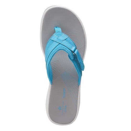 26158714 Womens Clarks Breeze Sea Sandal Aqua 5