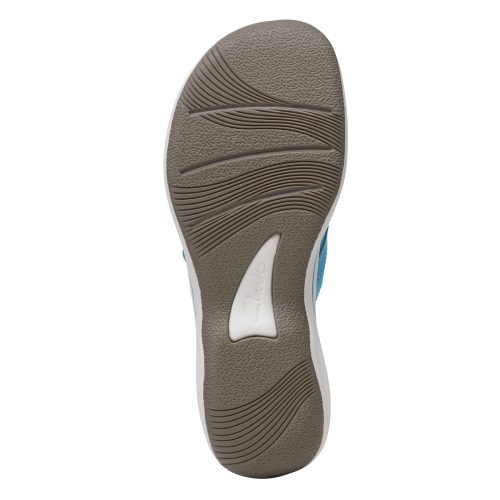 26158714 Womens Clarks Breeze Sea Sandal Aqua 6