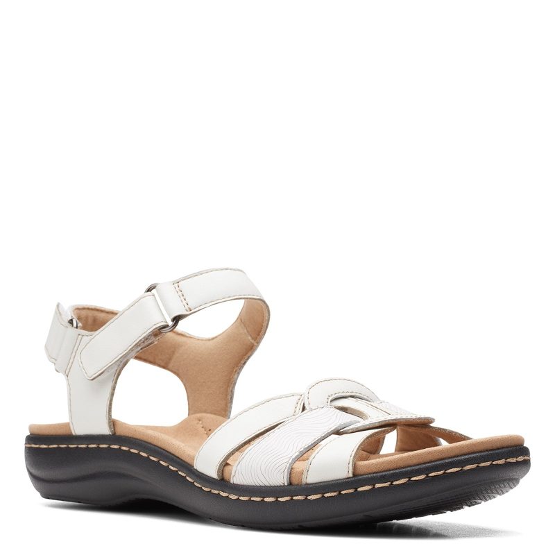 26159307 Womens Clarks Laurieann Sela Sandal White