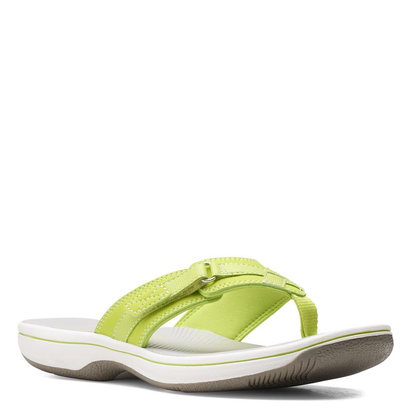 26160788 Womens Clarks Breeze Sea Sandal Lime