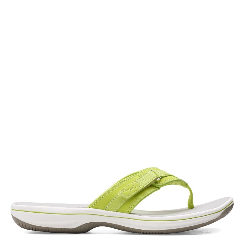 26160788 Womens Clarks Breeze Sea Sandal Lime 1