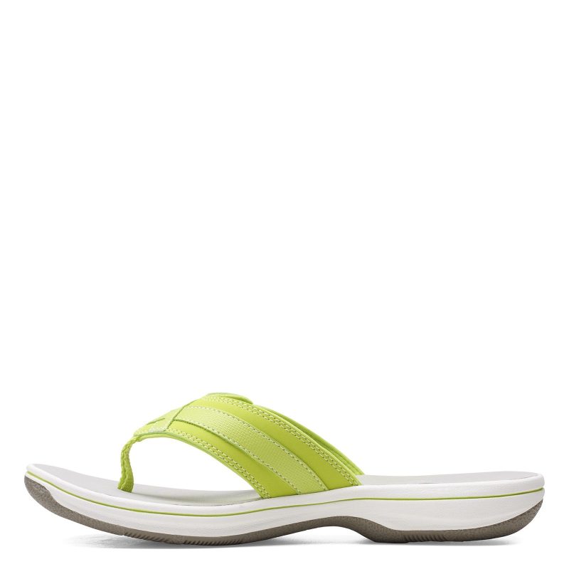 26160788 Womens Clarks Breeze Sea Sandal Lime 3