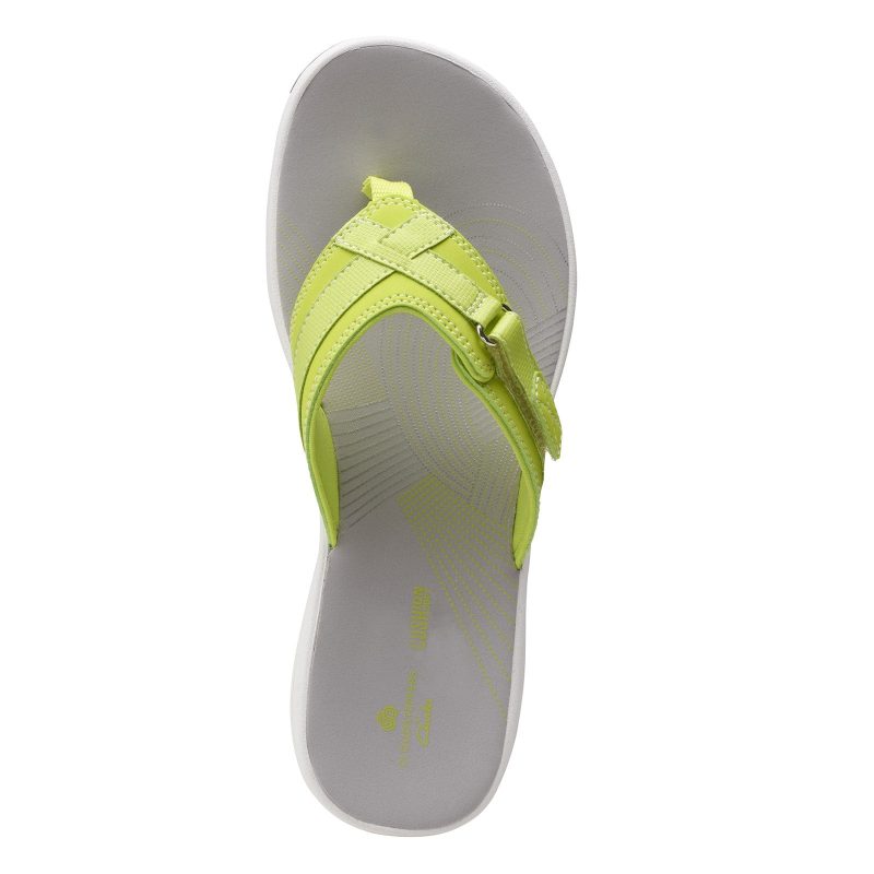 26160788 Womens Clarks Breeze Sea Sandal Lime 5