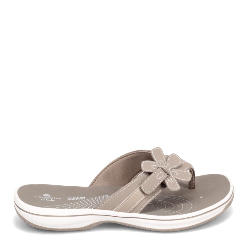 26160791 Womens Clarks Brinkley Flora Sandal Taupe 1