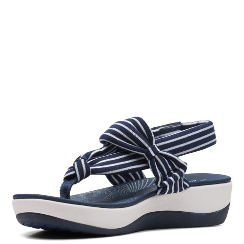 26161069 Womens Clarks Arla Nicole Sandal Navy White 3