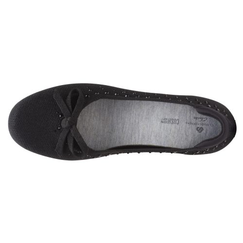 26164337 Womens Clarks Carly Hope Flat Black 6