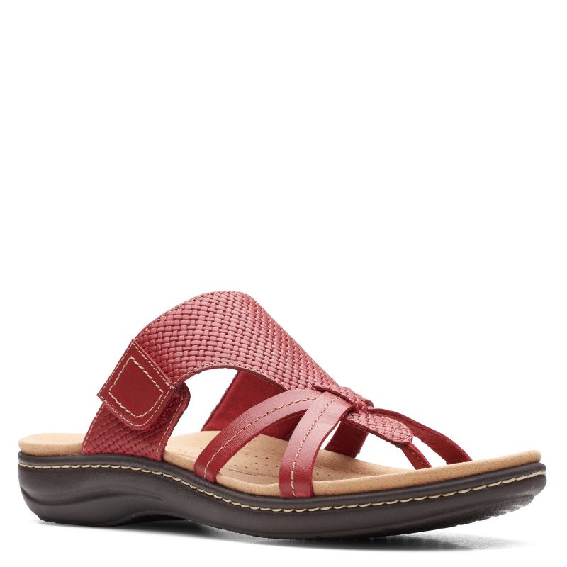 26164598 Womens Clarks Laurieann Edge Sandal Red a1275004 ba4d 4144 b8af 502c2dbca219