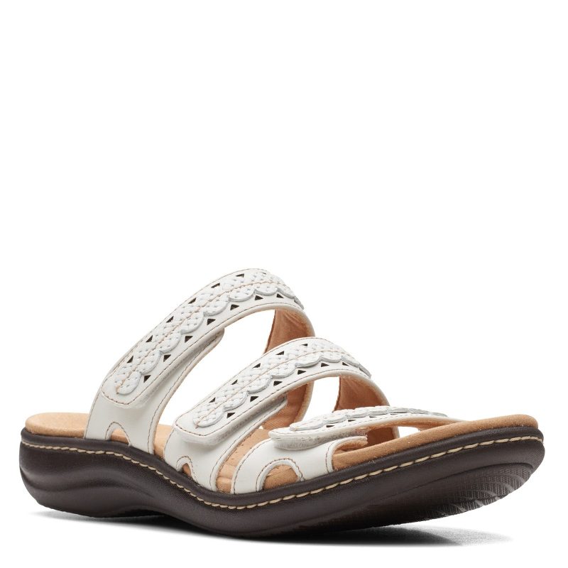 26164833 Womens Clarks Laurieann Cove Sandal White