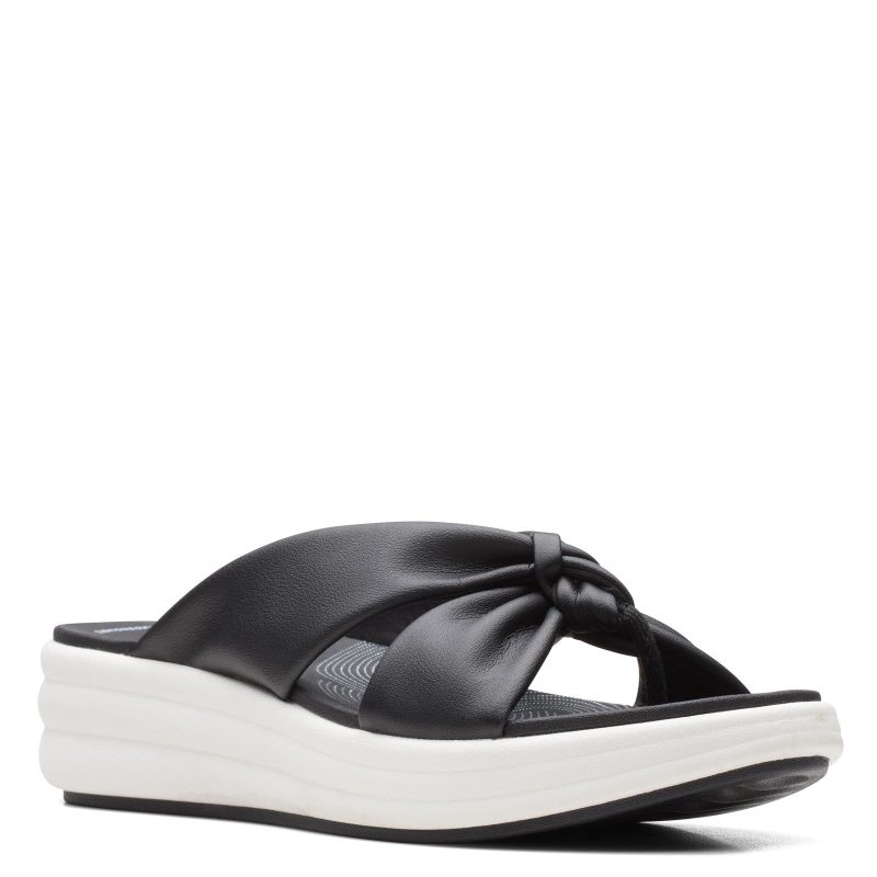 26165119 Womens Clarks Drift Ave Sandal Black