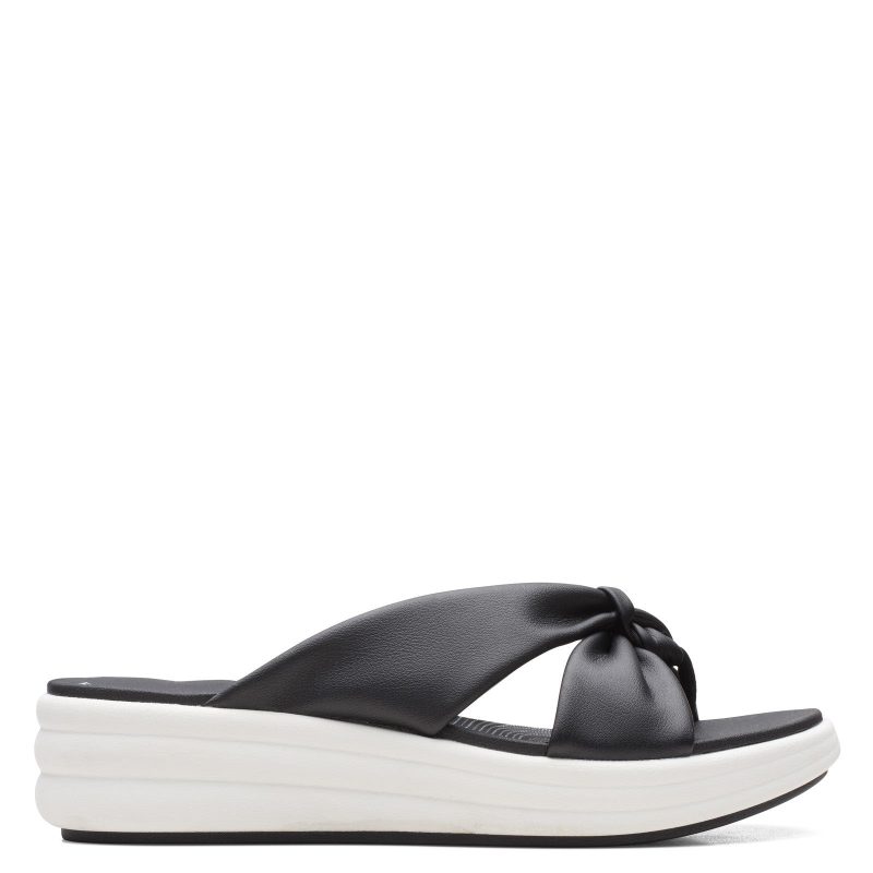 26165119 Womens Clarks Drift Ave Sandal Black 1