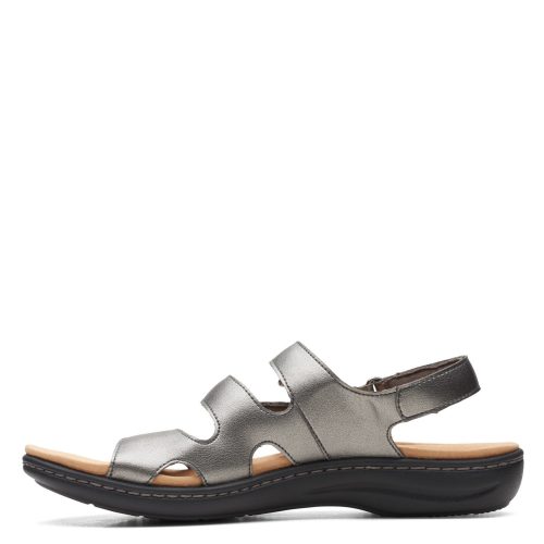 26165277 Womens Clarks Laurieann Style Sandal Pewter 3