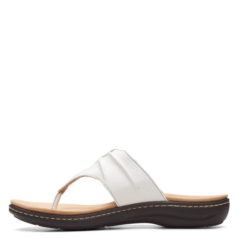 26165386 Womens Clarks Laurieann Rae Sandal White 3