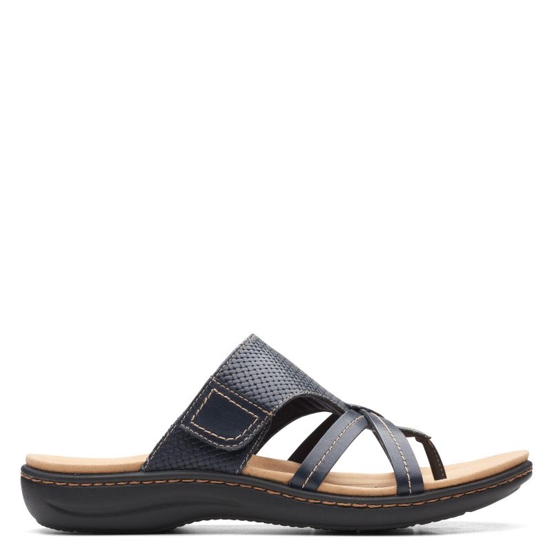 26165387 Womens Clarks Laurieann Edge Sandal Navy 1