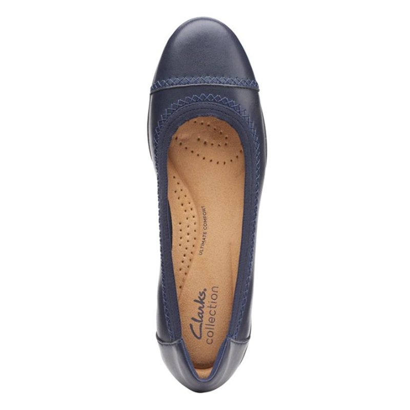 26165470 Womens Clarks Navy 6