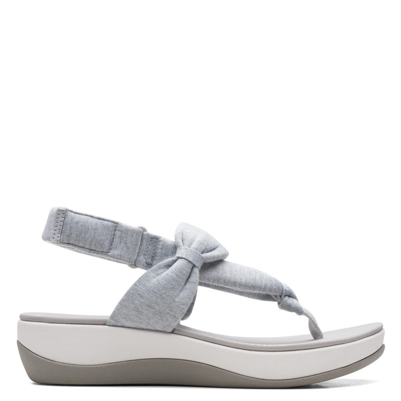 26165598 Womens Clarks Arla Nicole Sandal Grey Light 1