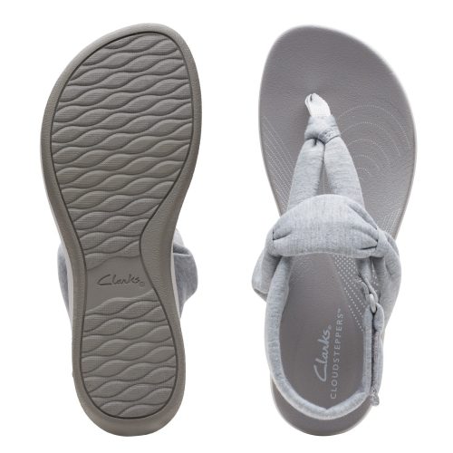 26165598 Womens Clarks Arla Nicole Sandal Grey Light 6