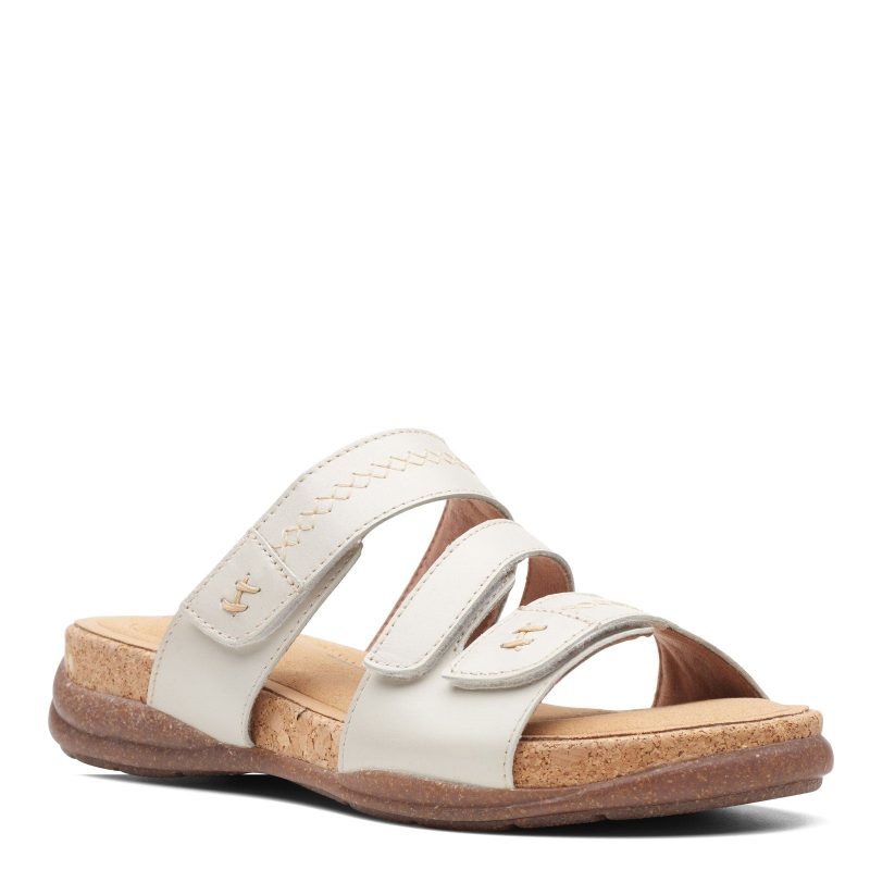 26166238 Womens Clarks Roseville Bay Sandal White 6ee6586e 00fc 41f0 bd64 7a3c2a52f983