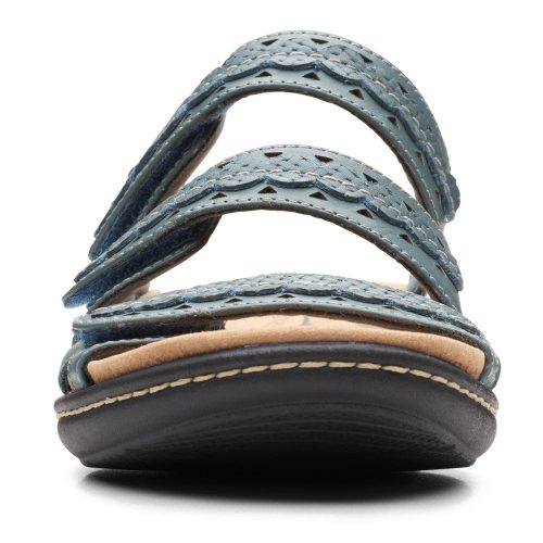 26166494 Womens Clarks Laurieann Cove Sandal Blue Gray 2