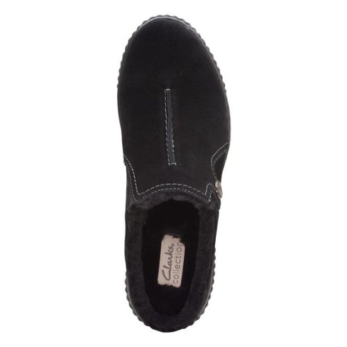 26167460 Womens Clarks Caroline Step Clog Black Suede 6