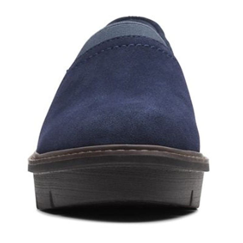 26167632 Womens Clarks Airabell Mid Slip On Navy Suede 2