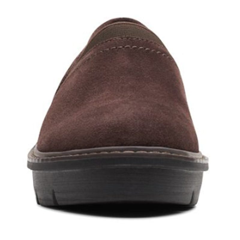 26167633 Womens Clarks Airabell Mid Slip On Brown Suede 2