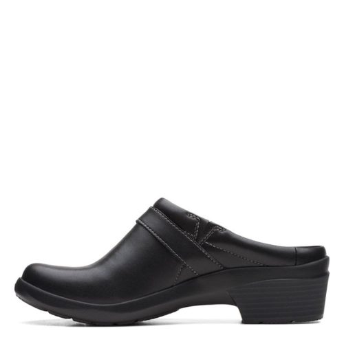 26167638 Womens Clarks Angie Mist Clog Black 4