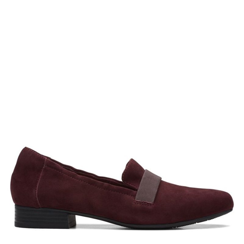 26167792 Womens Clarks Tilmont Eve Loafer Burgundy Suede 1 0d82a72a 9e76 485d 8c37 a7259951cb18