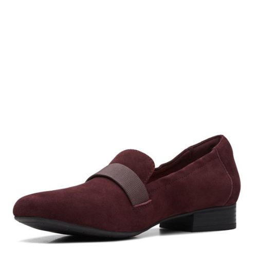 26167792 Womens Clarks Tilmont Eve Loafer Burgundy Suede 3 03f158f6 af76 45e9 ae0b 44aef70a2161