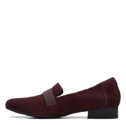 26167792 Womens Clarks Tilmont Eve Loafer Burgundy Suede 4 30d94935 147e 4055 8ff1 bac5621b5825