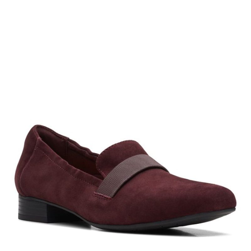 26167792 Womens Clarks Tilmont Eve Loafer Burgundy Suede 7d26d3b3 dc2b 4ac6 8746 83fea1825c76