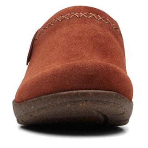 26167896 Womens Clarks Roseville Echo Clog Mahogany 2