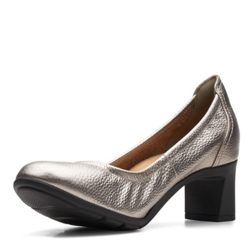 26167909 Womens Clarks Neiley Pearl Pump Pewter 3