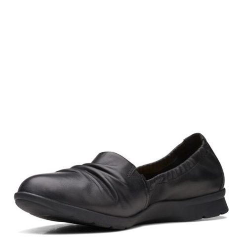 26167960 Womens Clarks Jenette Ruby Flat Black 3