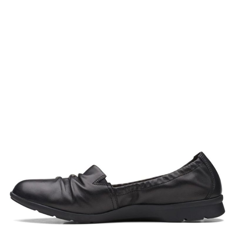 26167960 Womens Clarks Jenette Ruby Flat Black 4