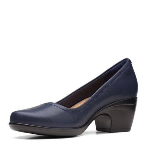 26168155 Womens Clarks Emily Belle Pump Navy 3