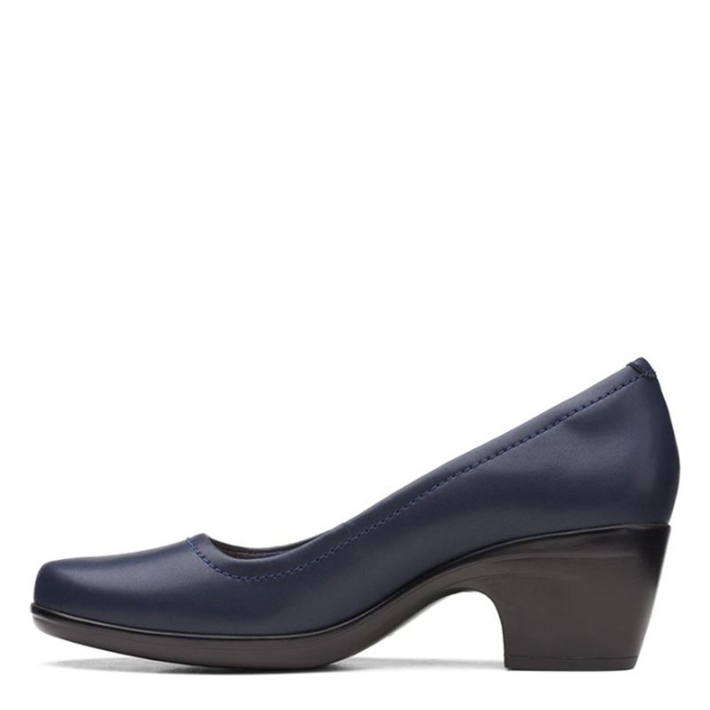 26168155 Womens Clarks Emily Belle Pump Navy 4