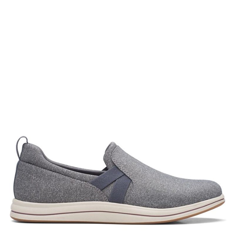 26168884 Womens Clarks Breeze Bali Slip On Grey 1