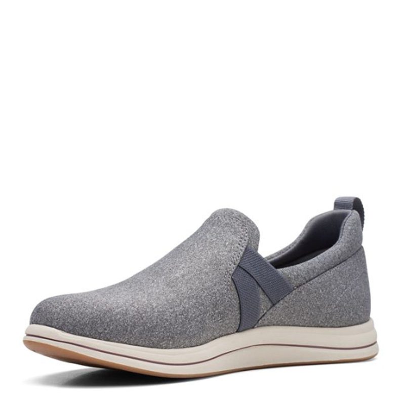 26168884 Womens Clarks Breeze Bali Slip On Grey 3