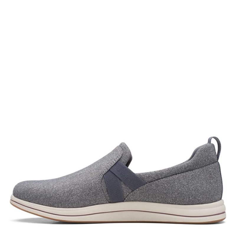 26168884 Womens Clarks Breeze Bali Slip On Grey 4