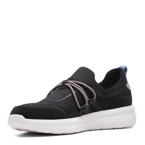 26168916 Womens Clarks Ezera Run Sneaker Black Mix 3