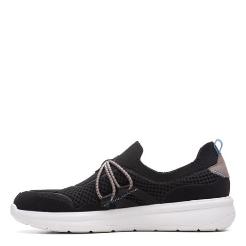 26168916 Womens Clarks Ezera Run Sneaker Black Mix 4