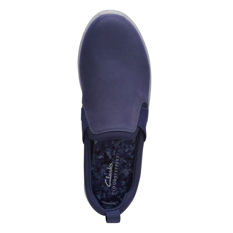 26168943 Womens Clarks Breeze Bali Slip On Navy 6