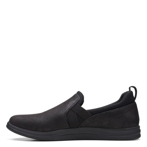 26168954 Womens Clarks Breeze Bali Slip On Black 4