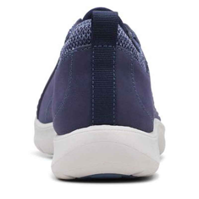 26168957 Womens Clarks Adella Trace Slip On Navy 5