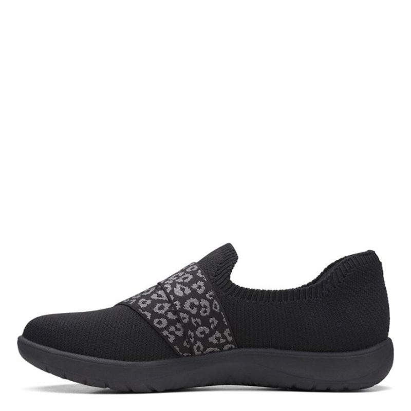 26168962 Womens Clarks Adella Stride Slip On Black 4