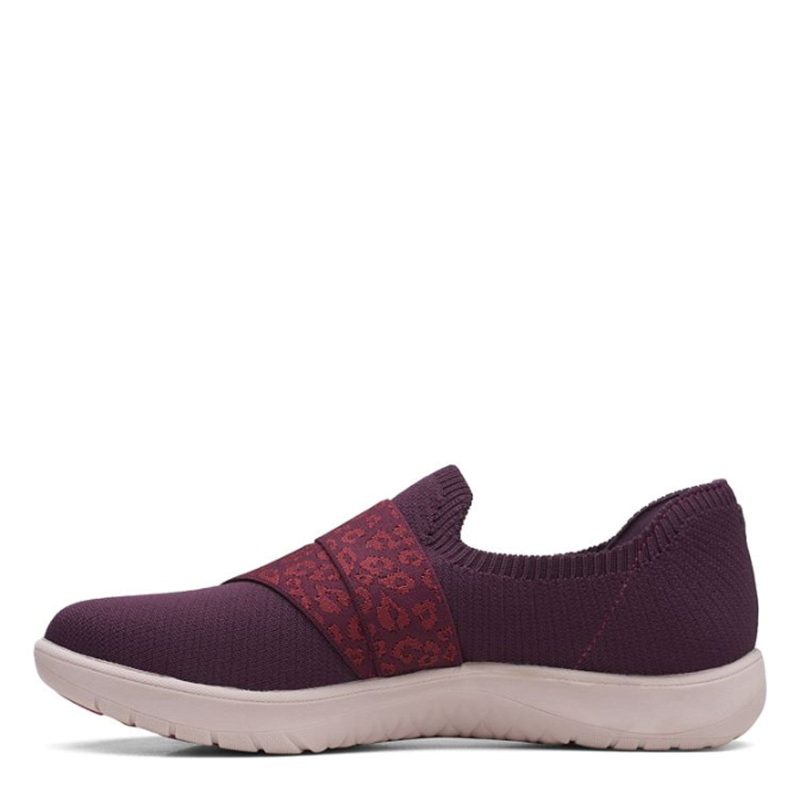 26168964 Womens Clarks Adella Stride Slip On Burgundy 4