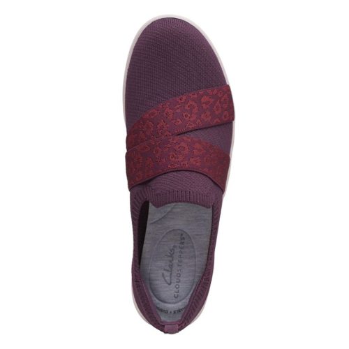 26168964 Womens Clarks Adella Stride Slip On Burgundy 6